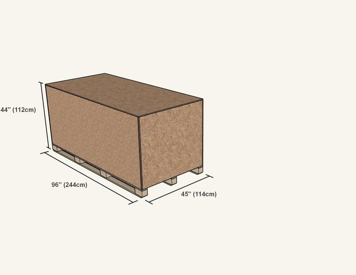 Elation sauna recommended base 44 x 96 inches