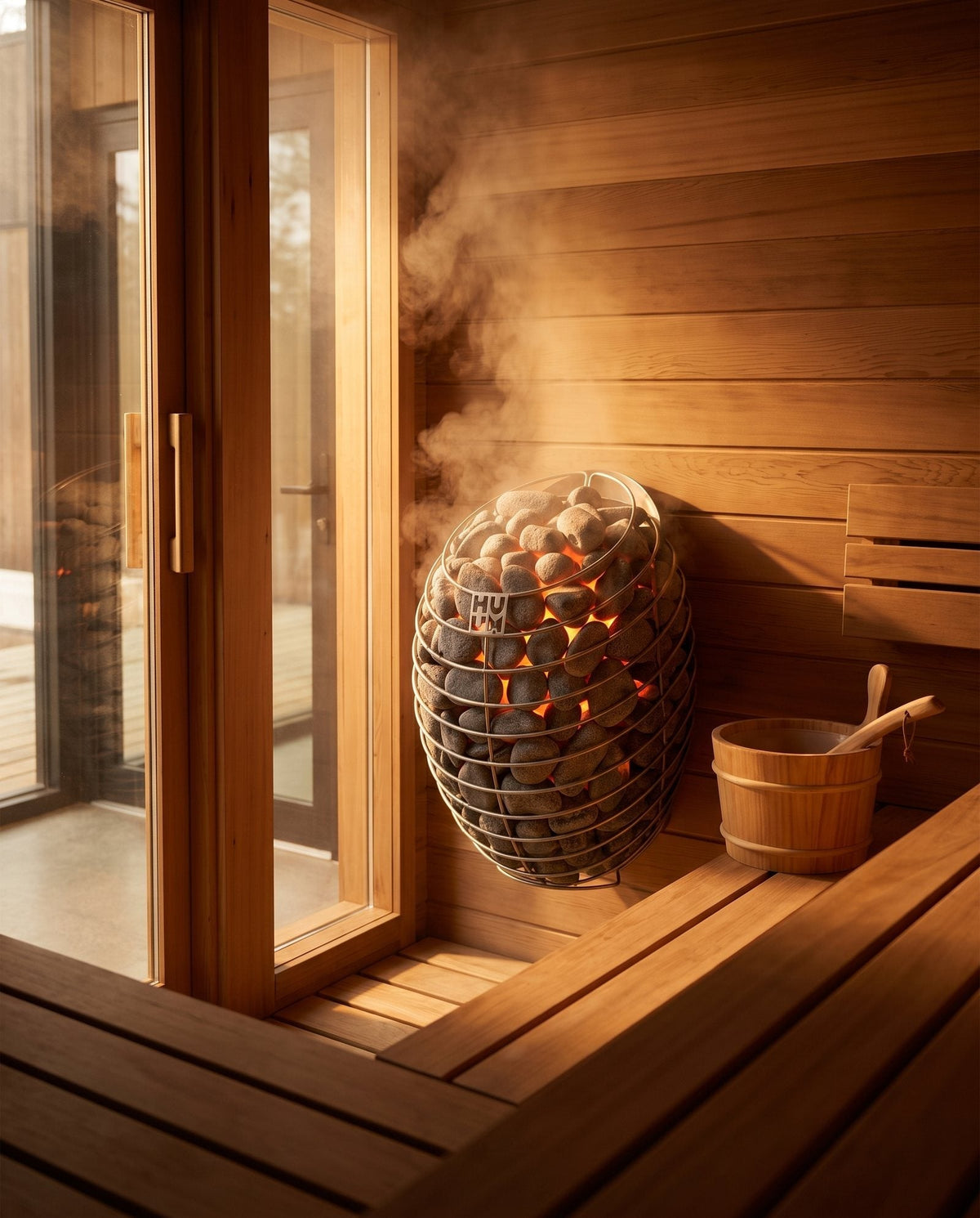 HUUM DROP electric sauna heater with stones