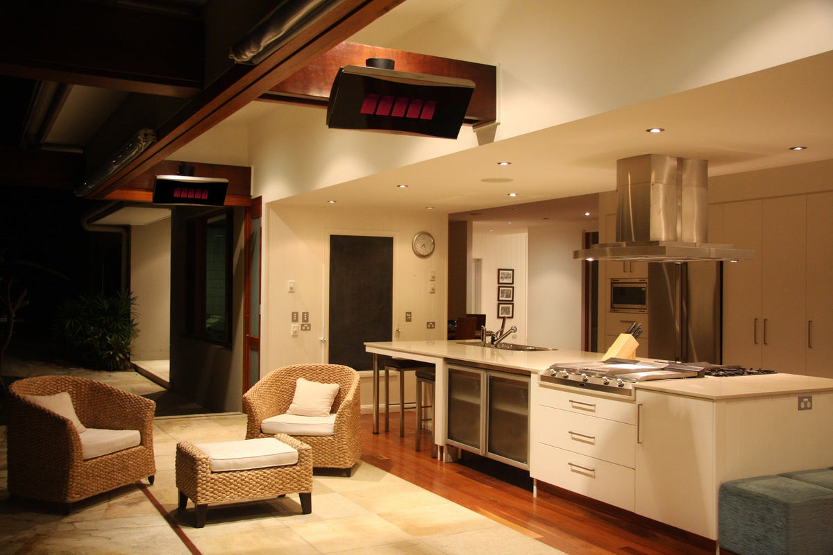 Platinum Gas heaters on a residential terrace