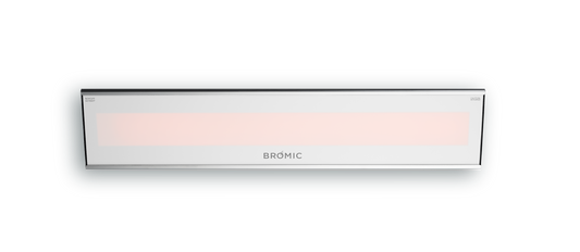 Bromic Platinum Smart-Heat Electric heater in white, front view