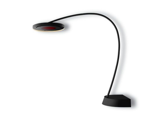 Bromic Eclipse Portable heater with curved arm