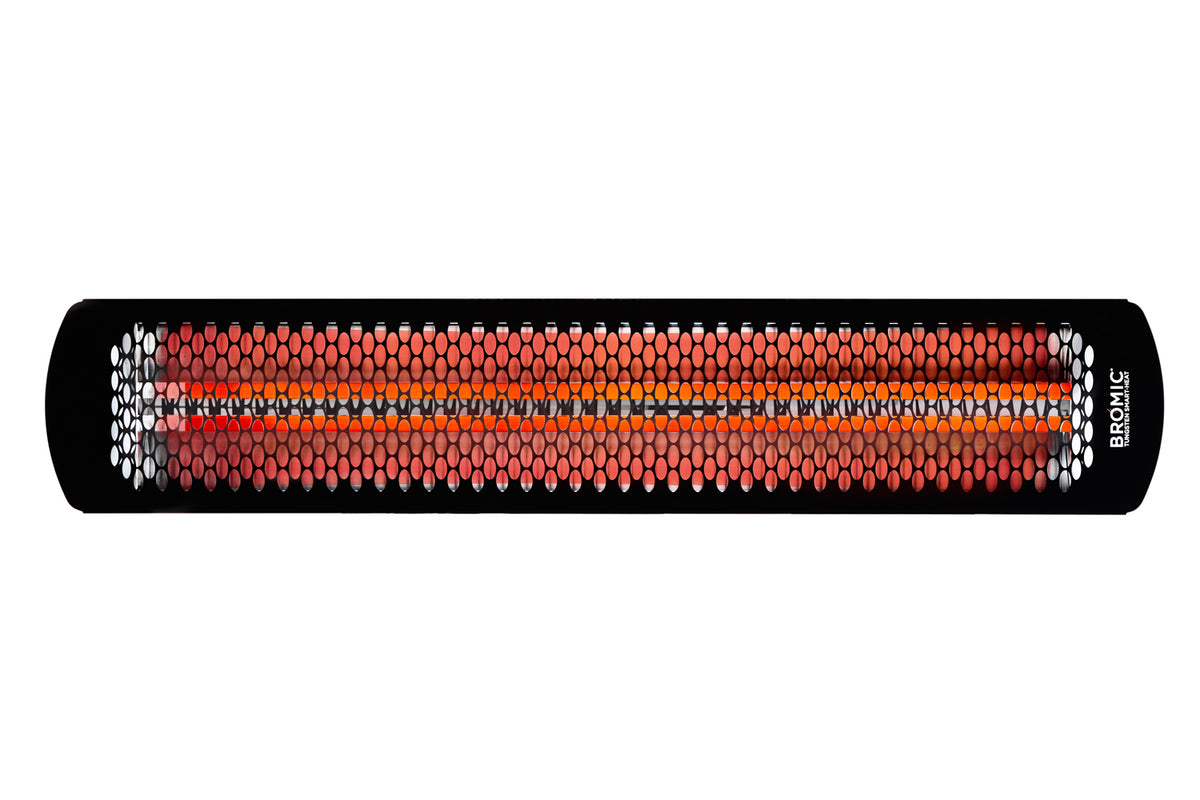 Bromic Tungsten Smart-Heat Electric heater in black, front view