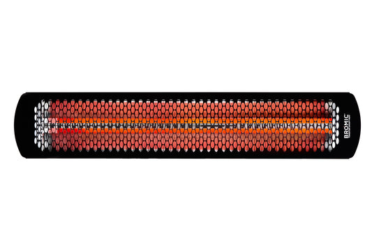 Bromic Tungsten Smart-Heat Electric heater in black, front view