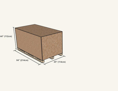Luna sauna recommended base 44 x 84 inches