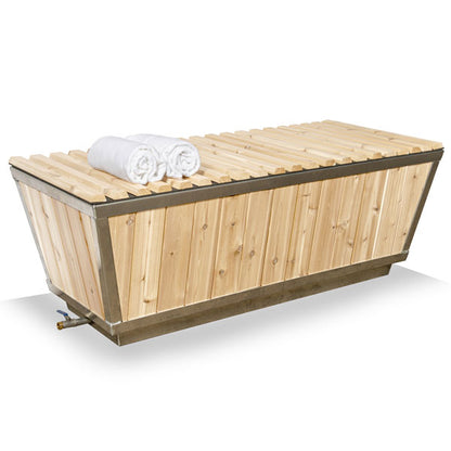 Polar plunge tub outdoor setting
