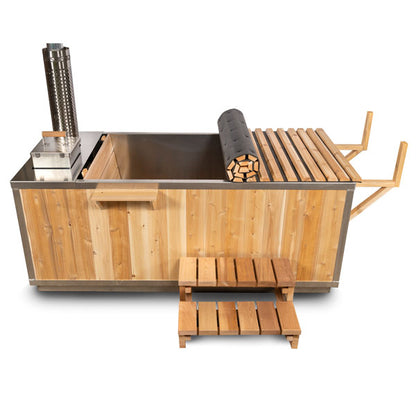 Starlight hot tub side view