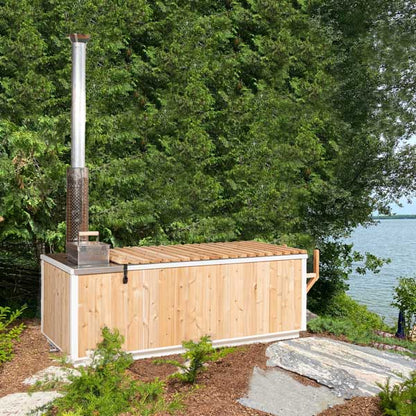 Starlight hot tub cedar skirting