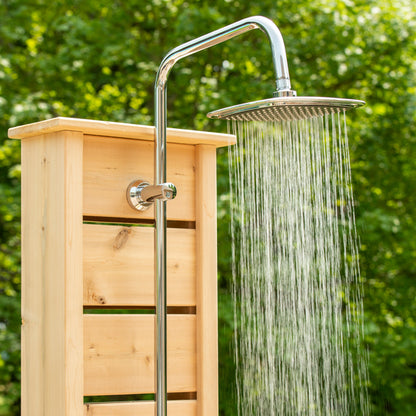 Sierra outdoor shower side view