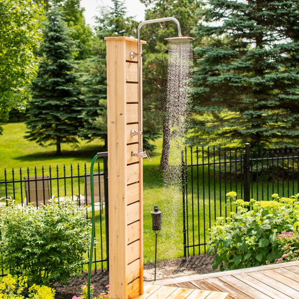 Sierra outdoor shower hardware