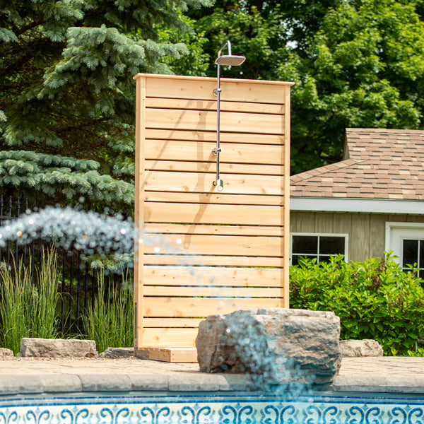Savannah outdoor shower side view