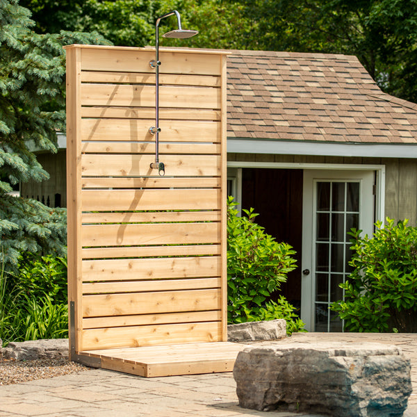 Savannah outdoor shower interior