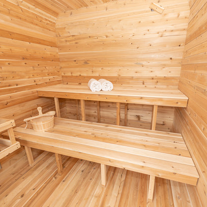 Luna sauna front view