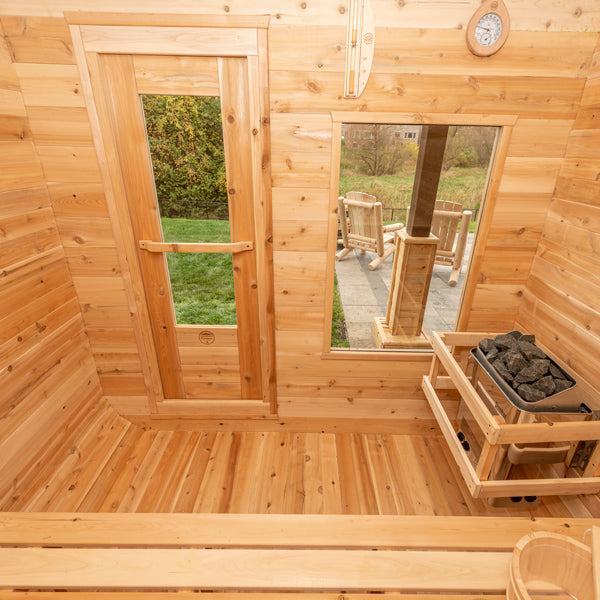 Luna sauna rear view