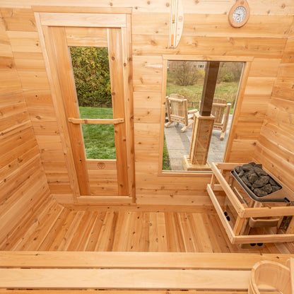 Luna sauna rear view