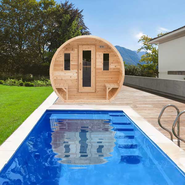 Elation sauna front view
