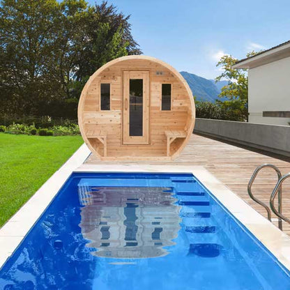 Elation sauna front view