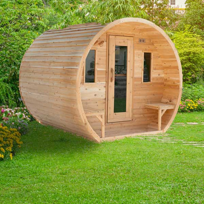 Elation sauna side view