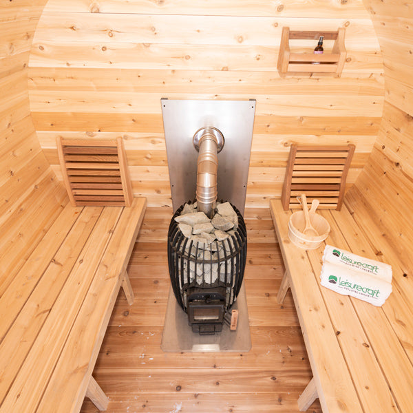 Elation sauna wide benches