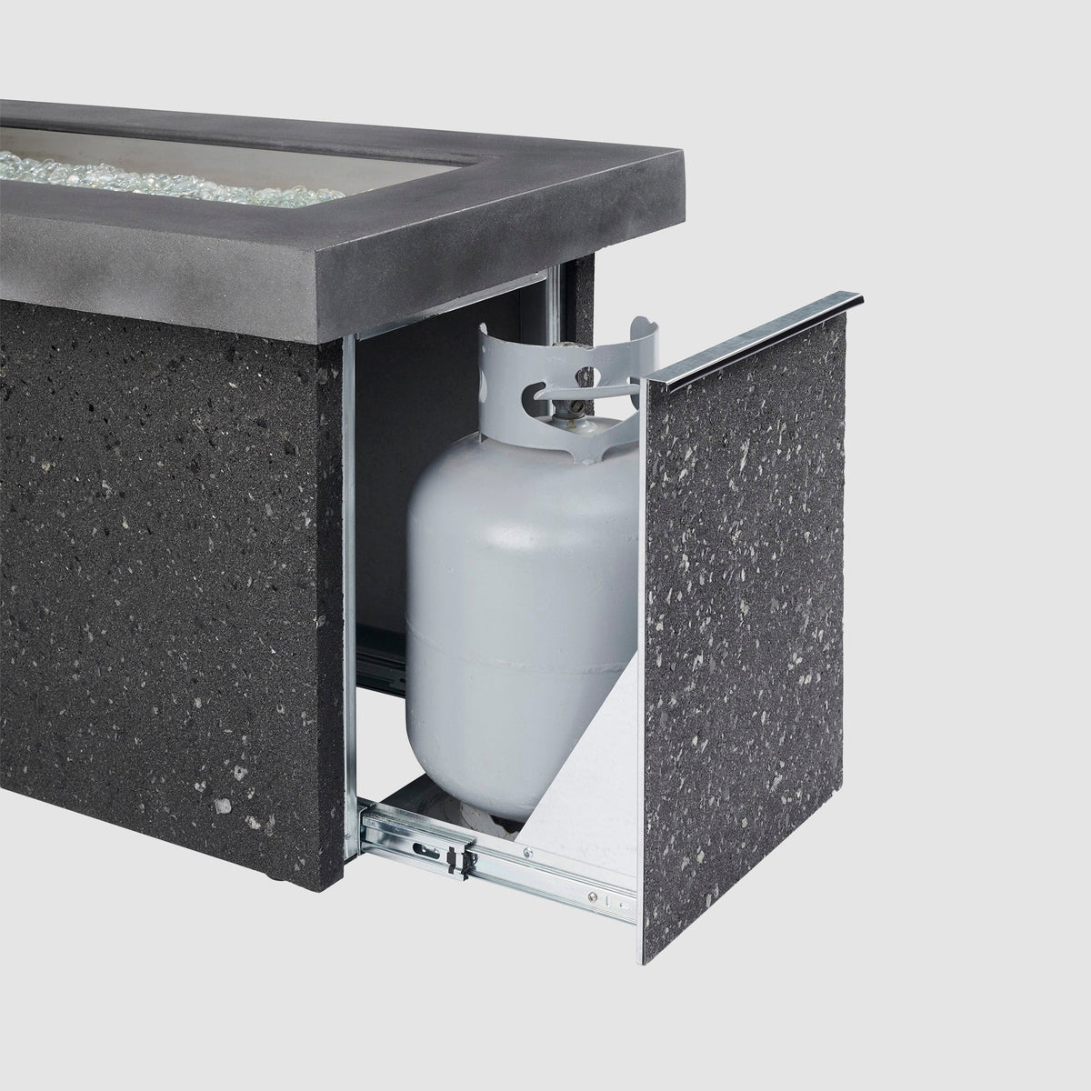 Key Largo fire table tank slider