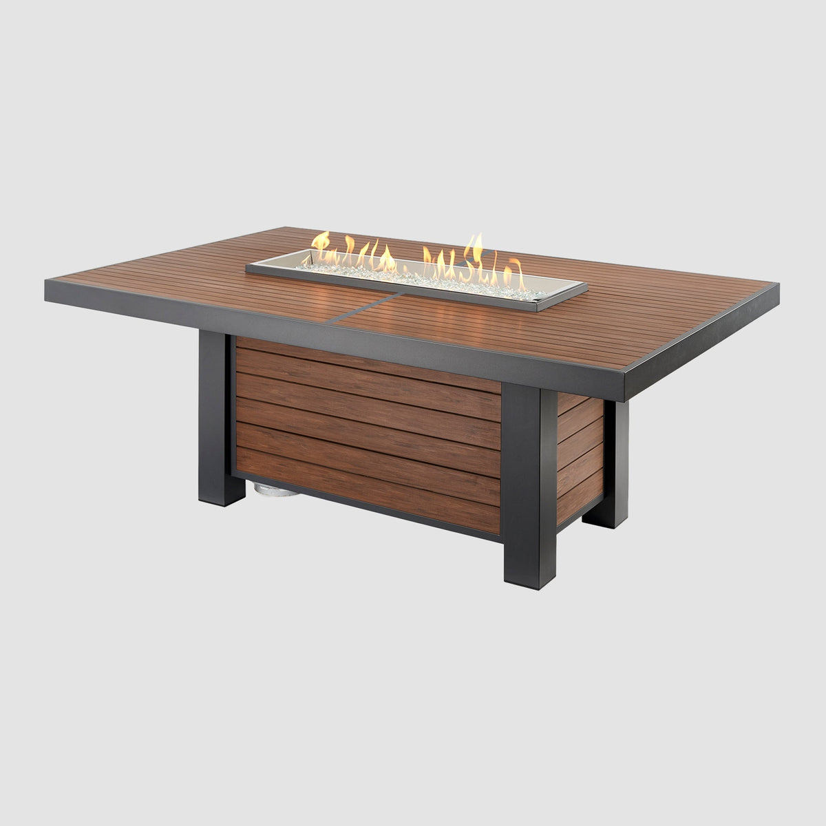 Kenwood dining height fire table with flame
