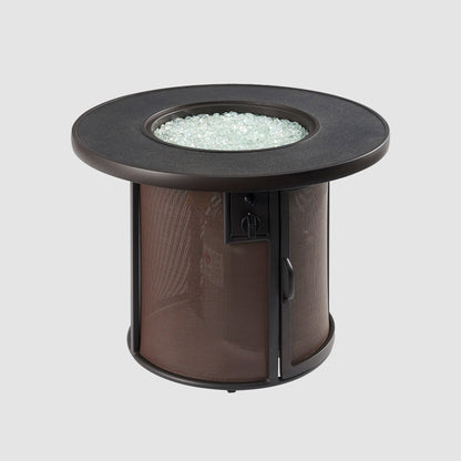 Stonefire fire table brown finish