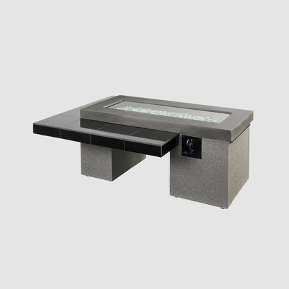 Uptown fire table black finish